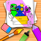 Rainbow Friends - Coloring Book for kids — Jogue online gratuitamente em  Yandex Games