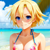 Anime girls on the beach — play online for free on Yandex Games