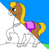 Красочные онлайн раскраски пони для детей