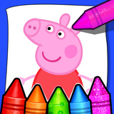 Игра Свинка Пеппа: Раскраска - Играть Онлайн!