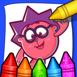 Игра Смешарики раскраска — Smeshariki coloring