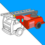 Раскраска Пожарная машина в России
