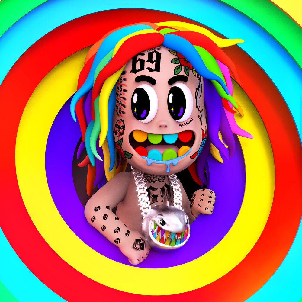 Феррари 6ix9ine Радужная