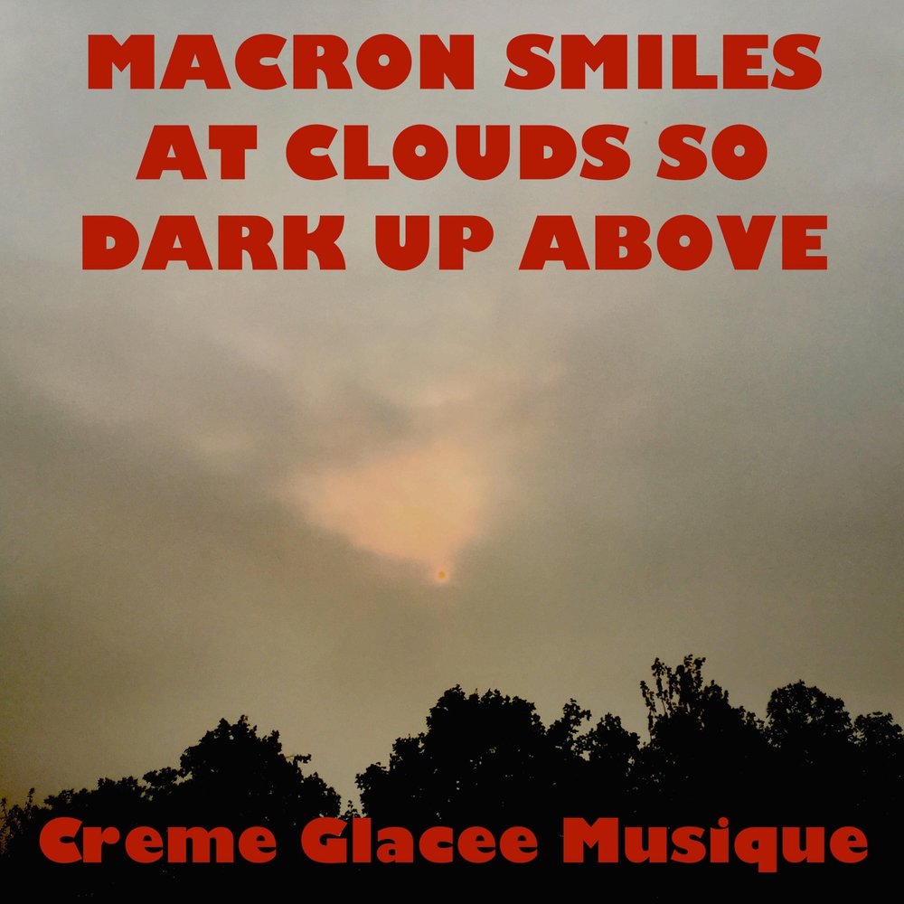 Up above. Creme Dark clouds. Death smiles at you.