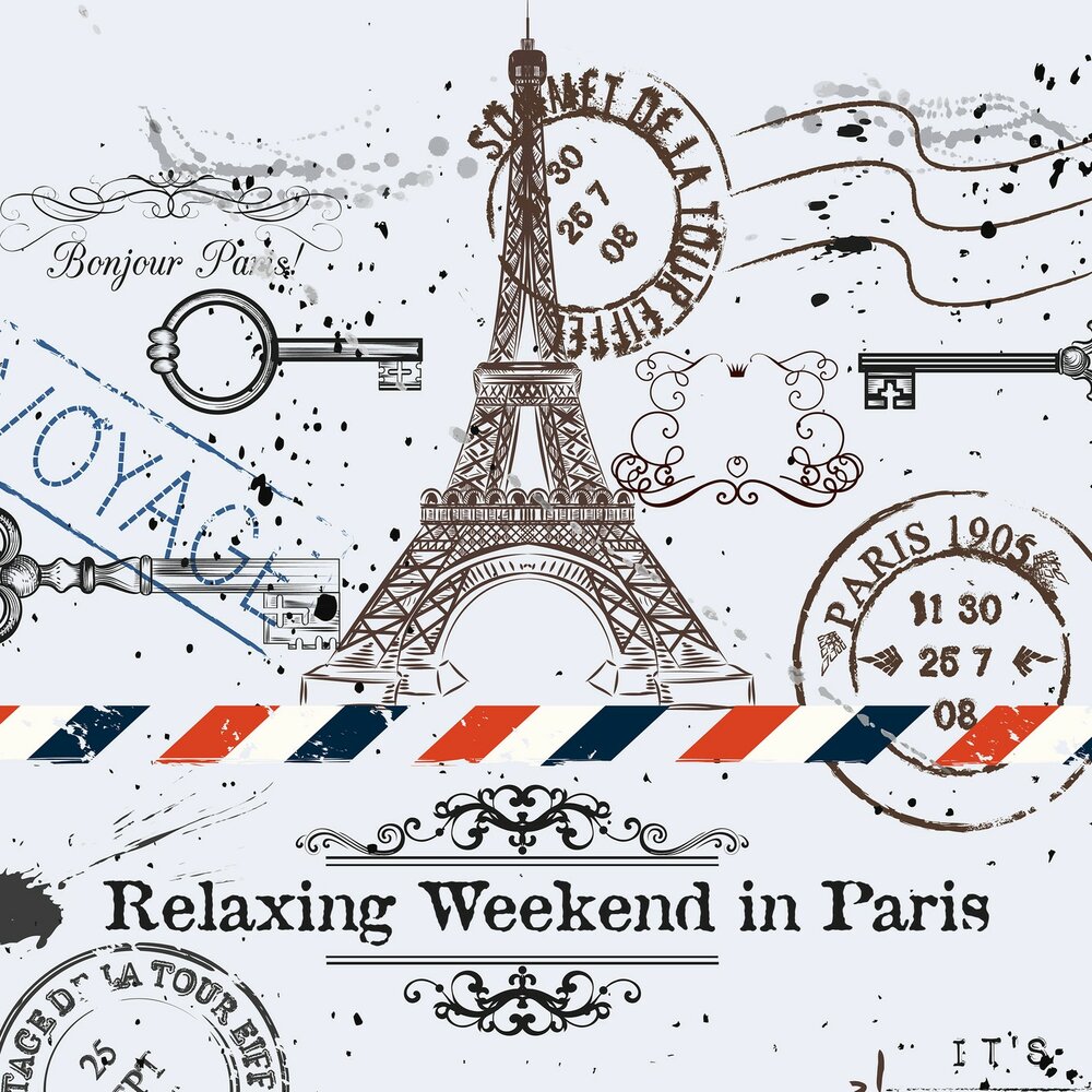 Weekend Paris. Wine Bar Paris Restaurant Piano Music Master Ноты. Time to Paris.