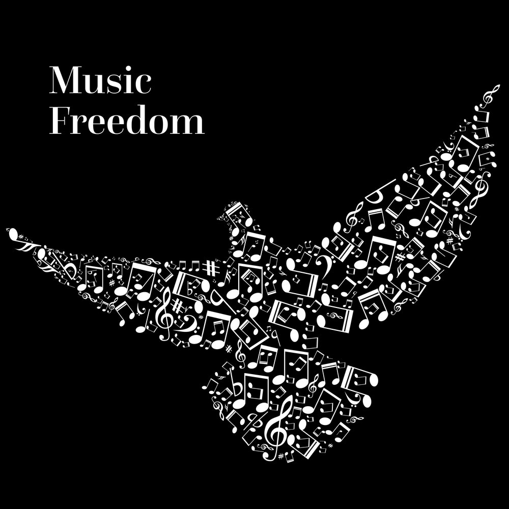 Musical freedom. Музыка Freedom картинка в Афонском стиле.