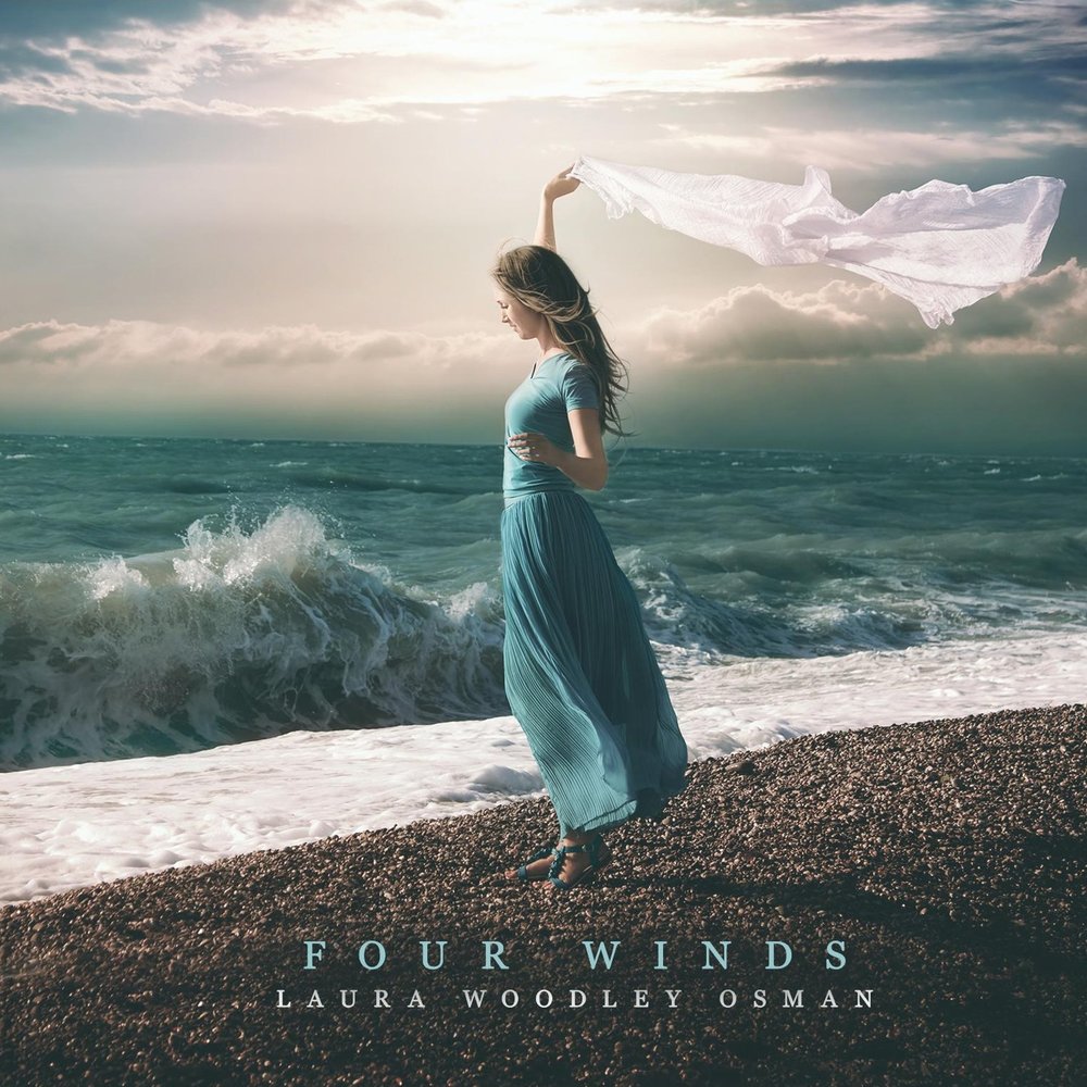4 ветра слушать. Фото девушки в длинном платье на море и Чайки.