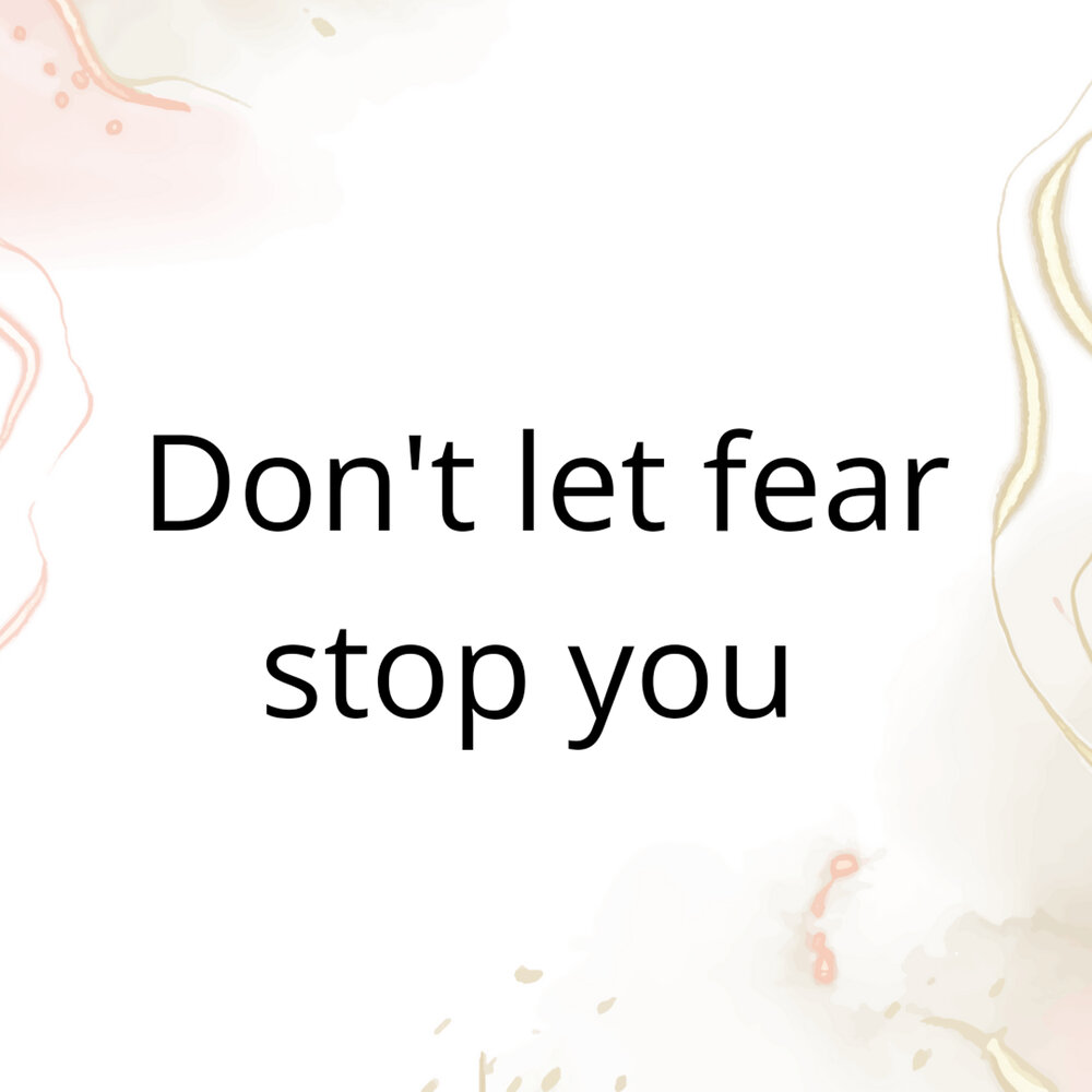 Stop fear. Stop fear