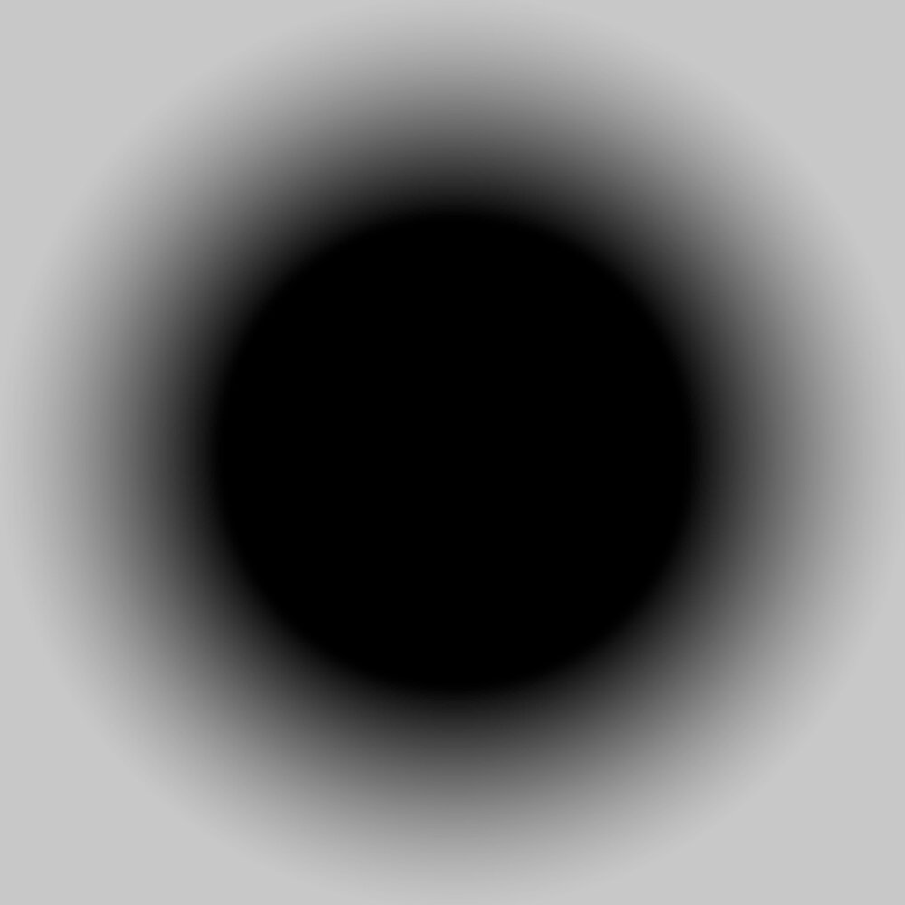 Черный размытый круг без фона