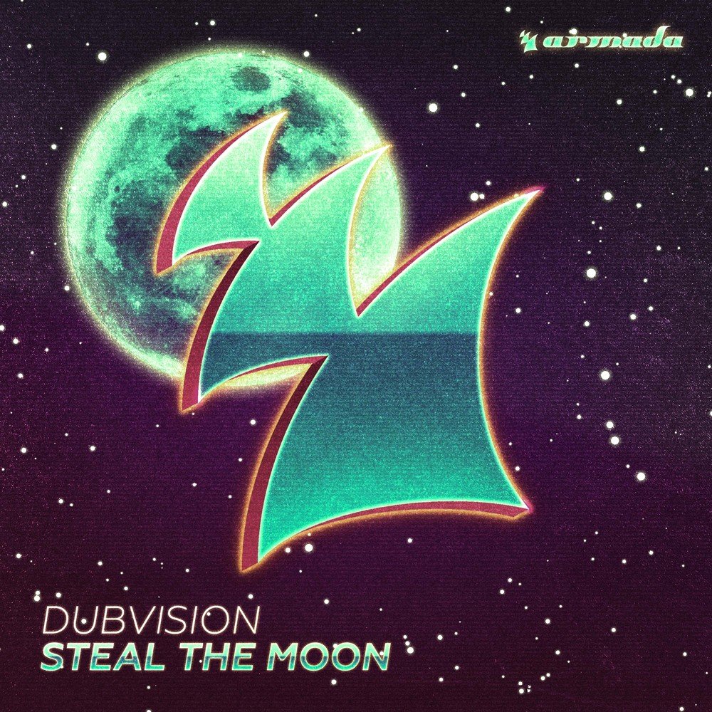 DUBVISION. Moon Stealer. Stole the Moon. DUBVISION logo. Man on moon extended mix