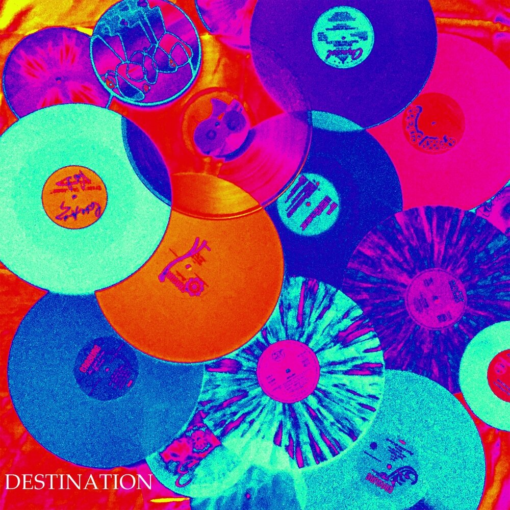 Destination (Extended). DJ visa Alexander Vinyl. Blue Red Mix Vinyl Haze.