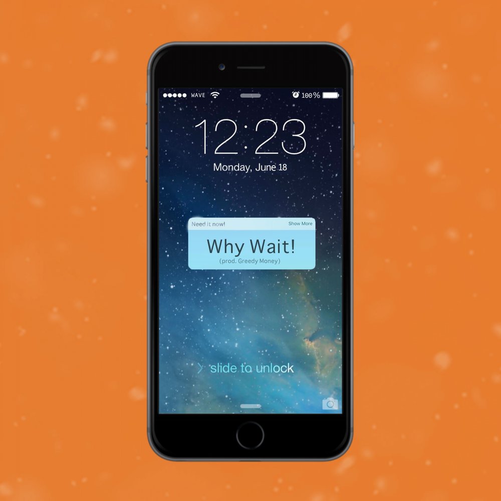 Why wait to do. Why wait. waiting wave. why wait eaup elior.