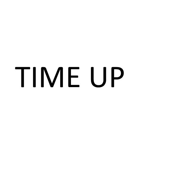 Time up. Time's up. Time's up logo.