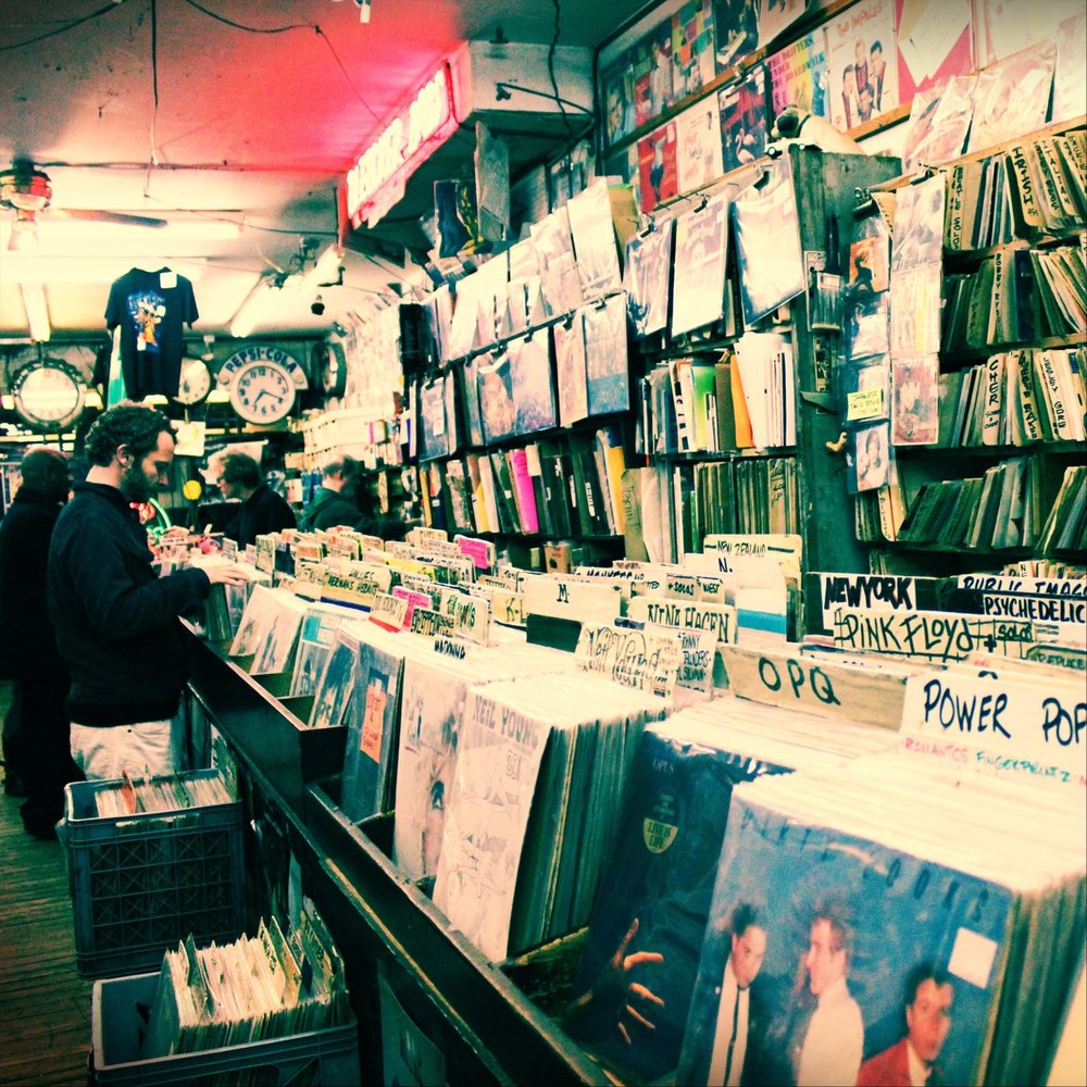 Ин стор. Found record Store.