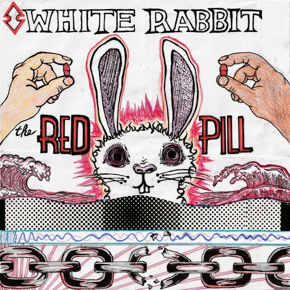 Песня рэббит. Обложка альбома Rabbit. Кролики психодел. White and Red Rabbit. Jefferson Airplane White Rabbit.