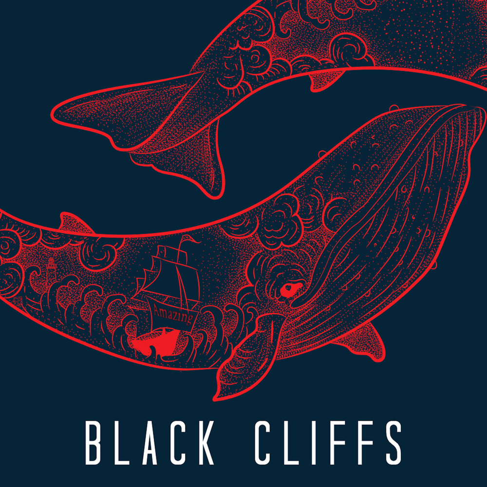 Black cliffs. Black Abyss. Abyss Black Pearl.