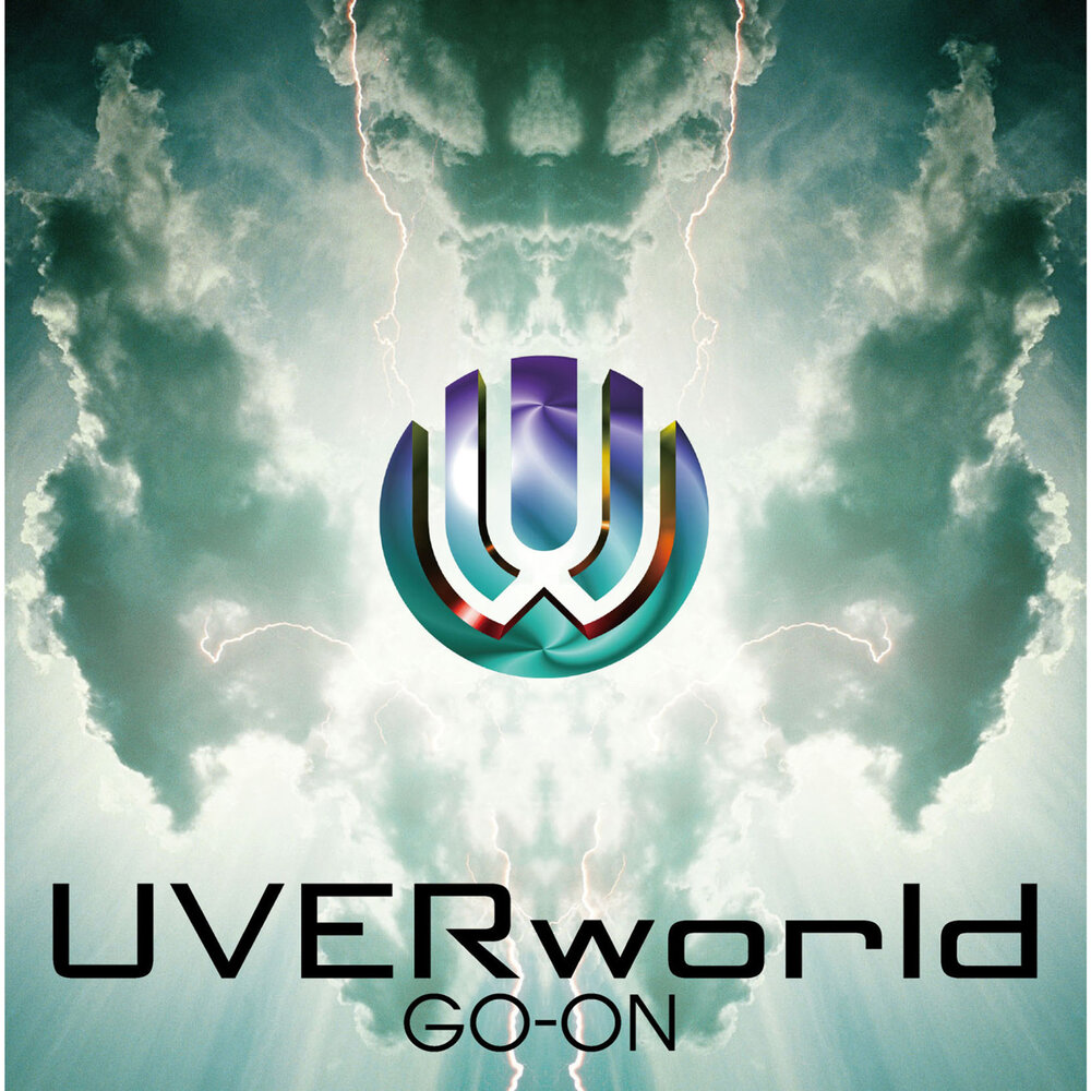 Go album. Uver. UVERWORLD logo. Go on.