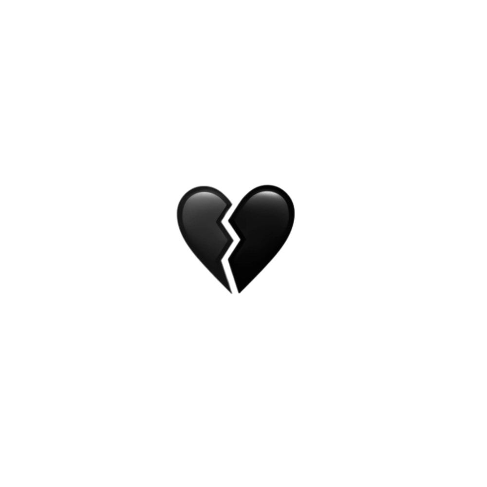 Чёрное сердце смайлик
