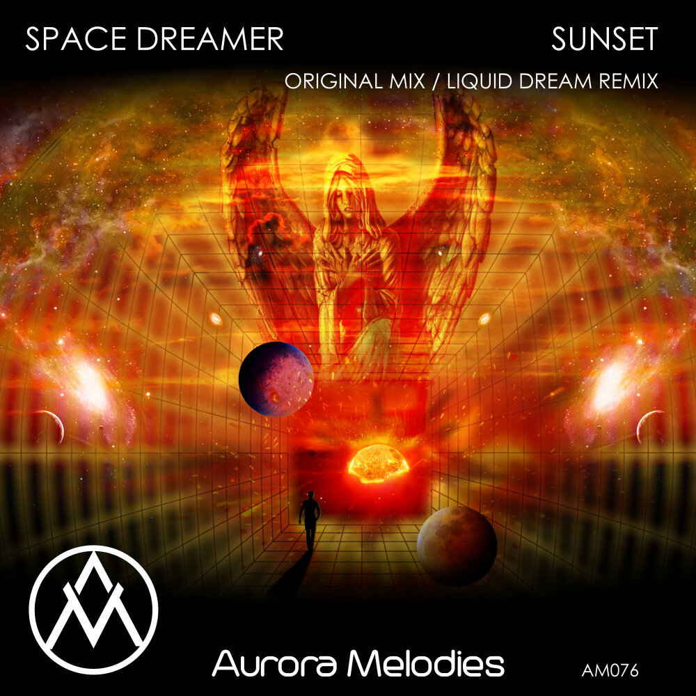 Dreamer Space. Cosmic Dreamer. Sunset Dreamer. Space Sunset.