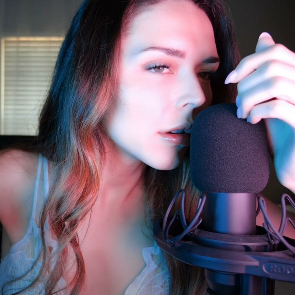 HEATHEREDEFFECT ASMR patron. ASMR Mic scratching with long Nails. HEATHEREDEFFECT ASMR tongue.