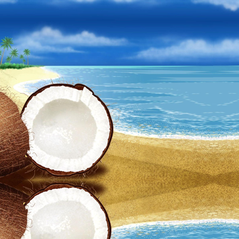 кокос. спа кокос. кокос на столе. массаж с кокосовым маслом. интересные факты о кокосе.