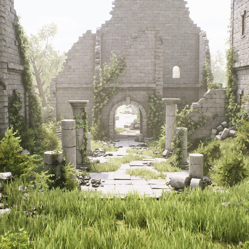 Ruin pack. Modern ruins pack. ruining environment.