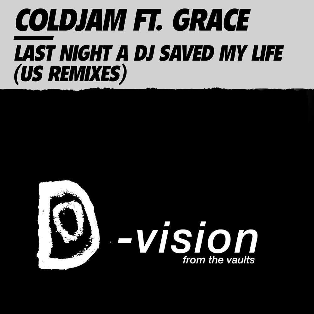 Last night a dj saved my life. Last Night a DJ saved my Life logo.