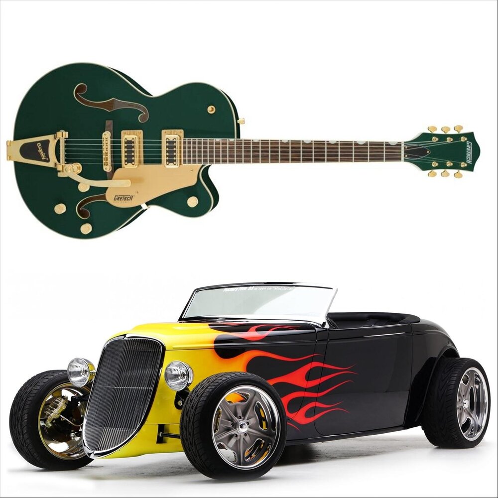 Bob john. Gretsch hot Rod. Hot Rod Guitar. Bob car. Guitar Style hotrod.