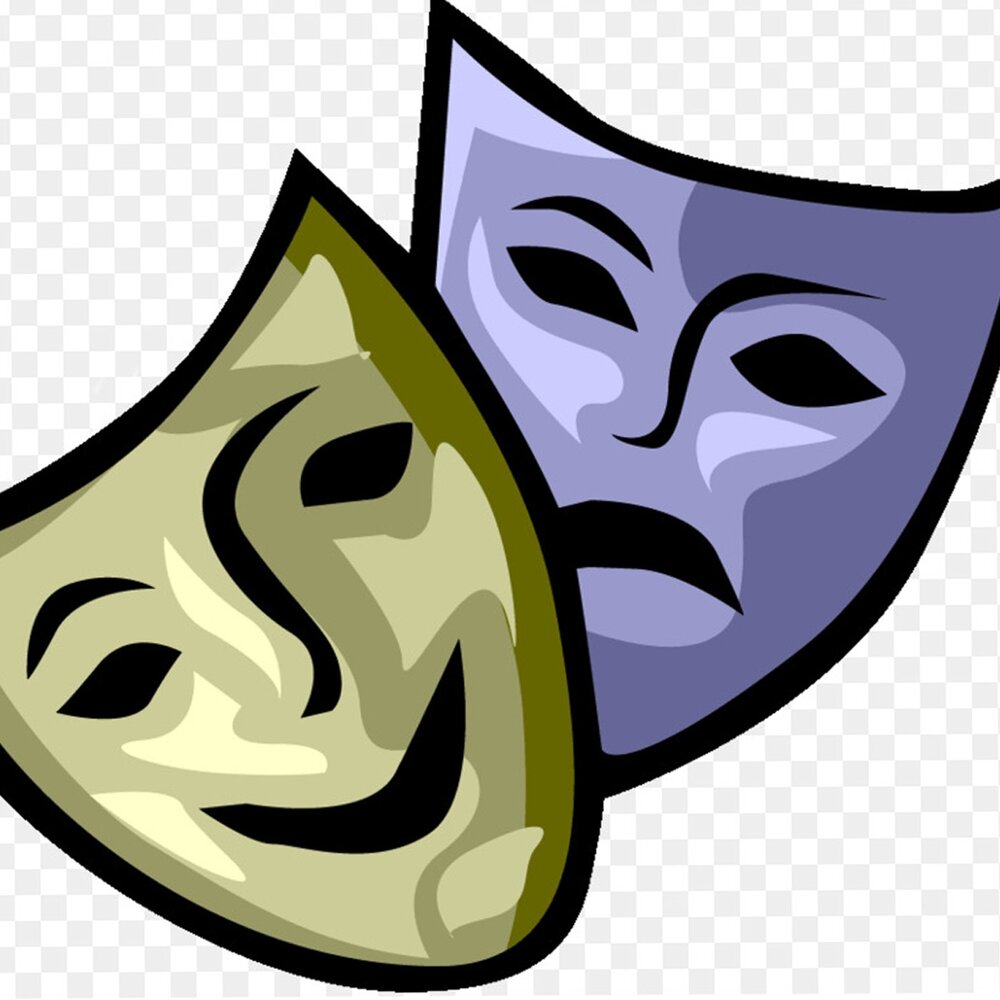 символ театра две маски картинки