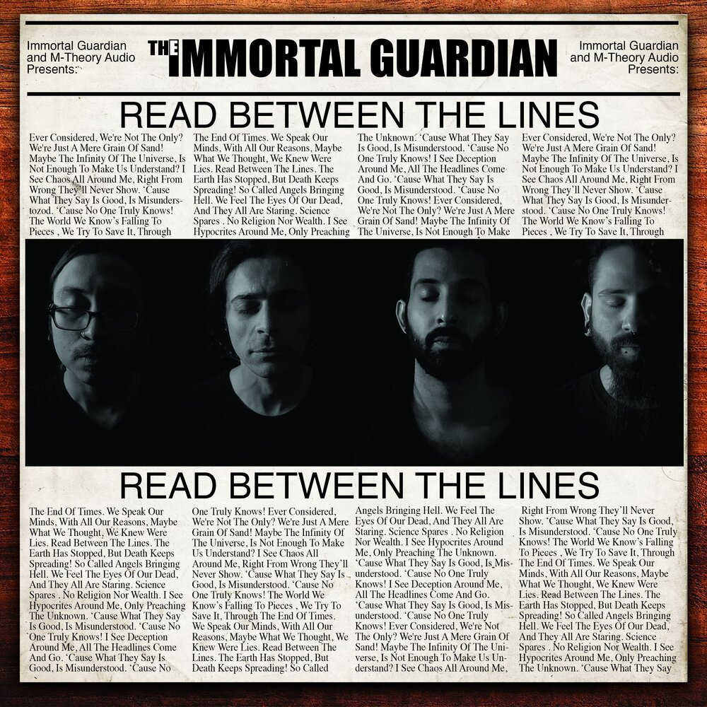 Immortal Guardian - read between the lines. Immortal Guardian Psychosomatic 2021. Guardian Reader.