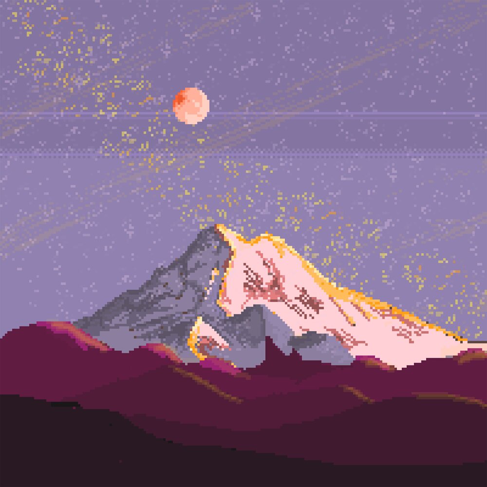 Пиксельная гора