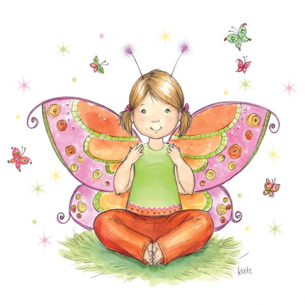 Йога для детей бабочка