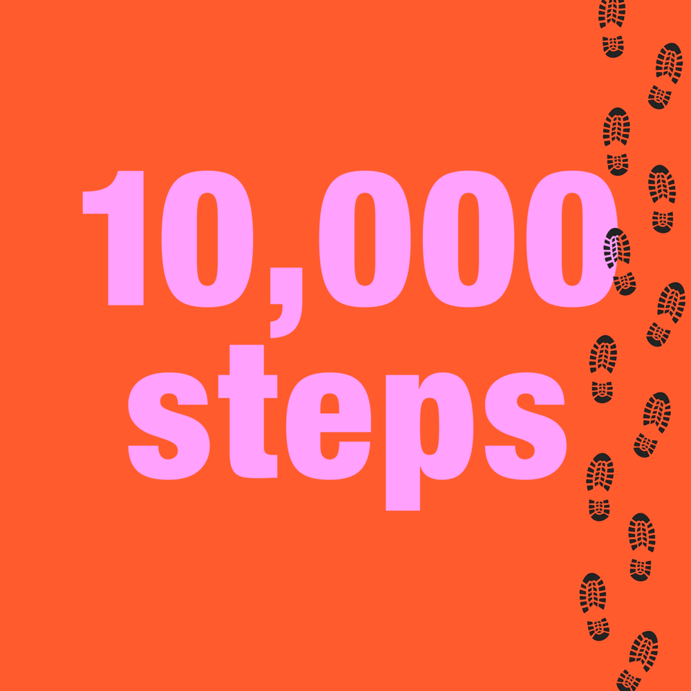 Thousand steps. 10 000 Step.