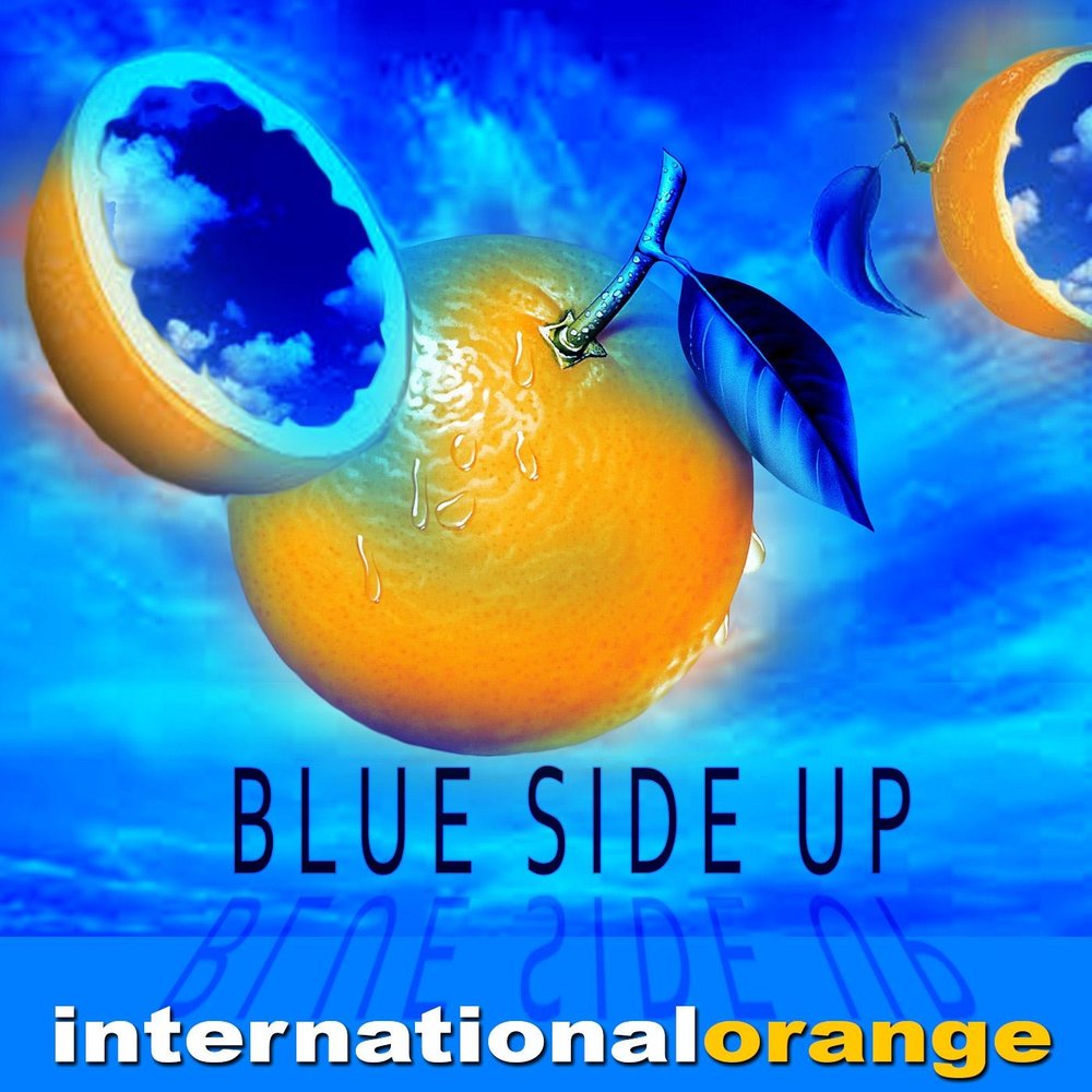 Blue side. International Orange.