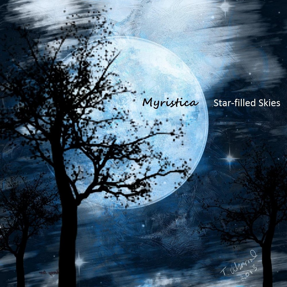 Star filled. Zarella Skies. Myristica Beyond the Glow. Three Skies elements.