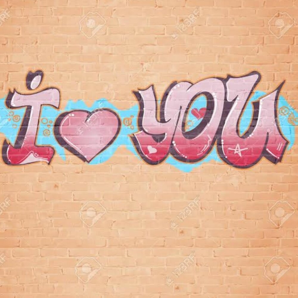 Граффити со словом любовь