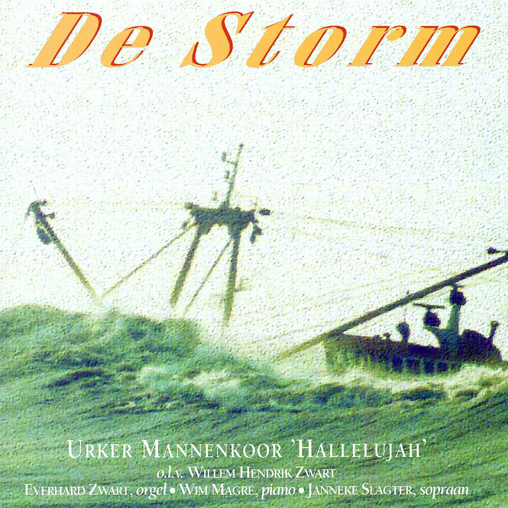 De storm. Urker.