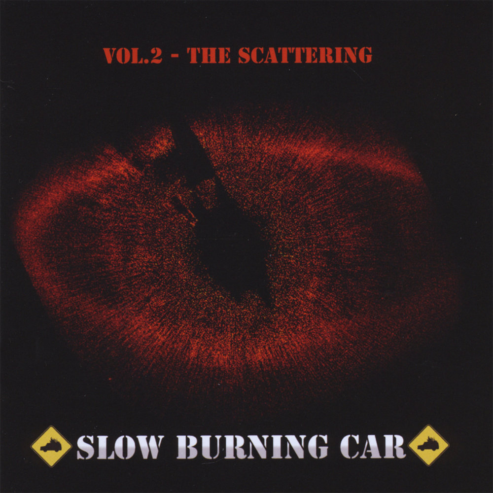 Slow burning. Slow Burn. Burning car album Cover.