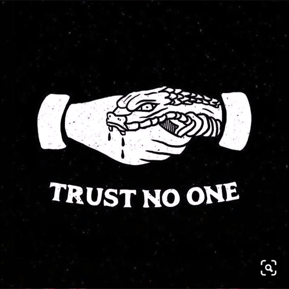 Trust no one тату эскиз