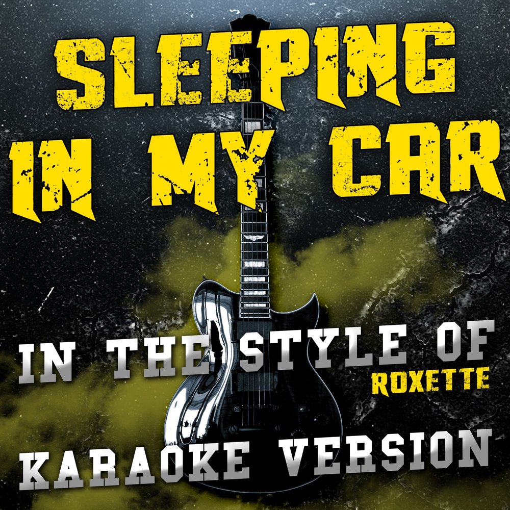 Roxette sleeping in my car. Sleeping in my car.