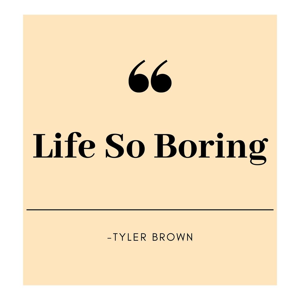 Being boring песня. So boring. Tyler Brown believe or not.