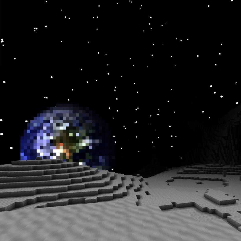 Луна из майнкрафта текстуры. Космический майнкрафт. 12. 2. Галактикрафт 1.