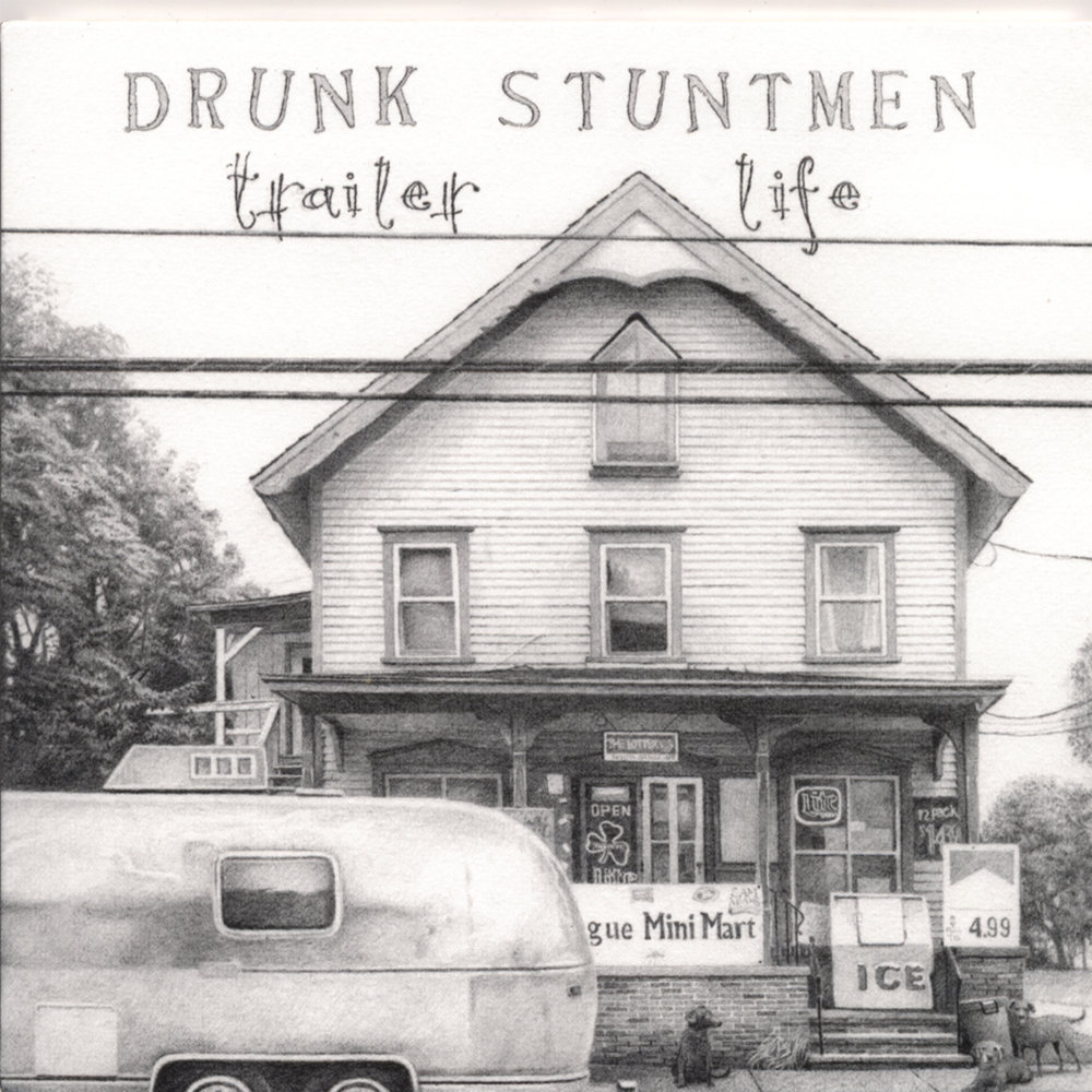 Life is a drink. Stuntmen drinking.