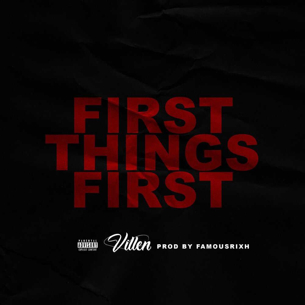 First things first