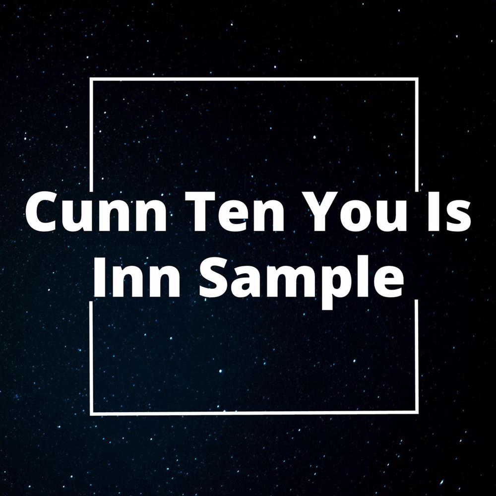 I is ten and you. Cunn.