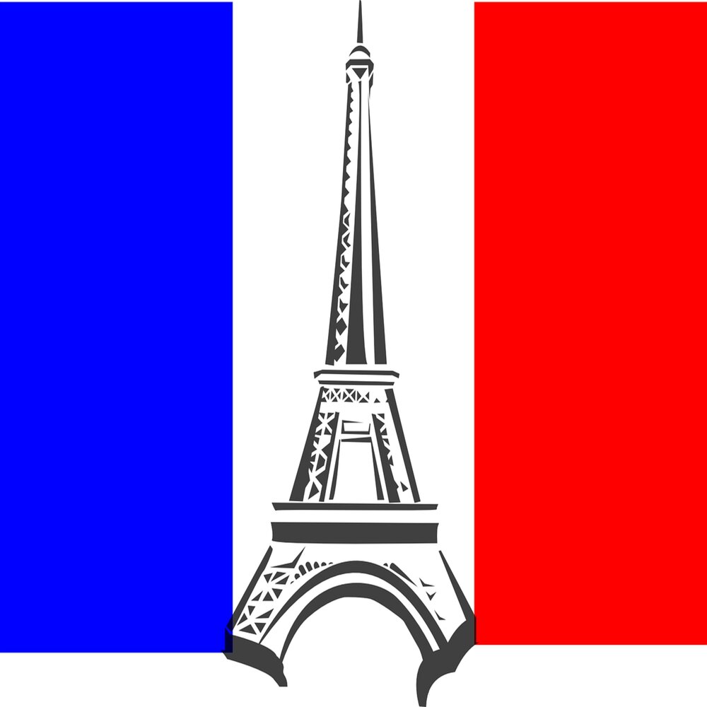 A symbol of paris. Франция на белом фоне. Символы Парижа. Флаг Франции. Франция для детей.