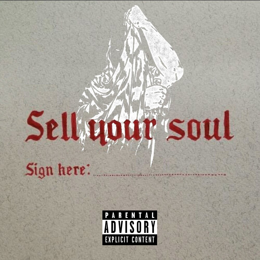 Selling soul. Sold Soul. Devil sold his Soul logo.