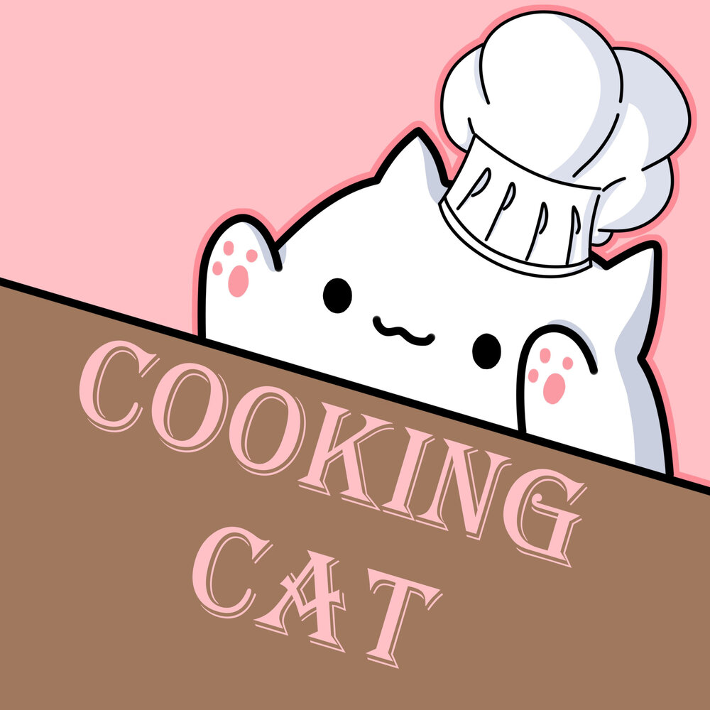 Cat Cooking. Cat Cook. Cooking cat
