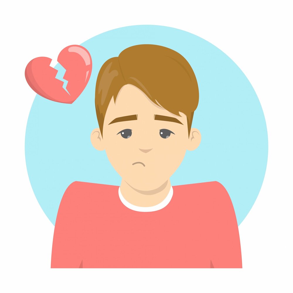 Sad guy icon