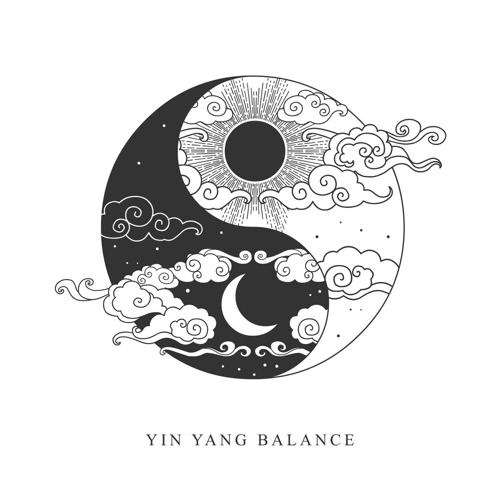 Символ солнца и Луны Инь Янь